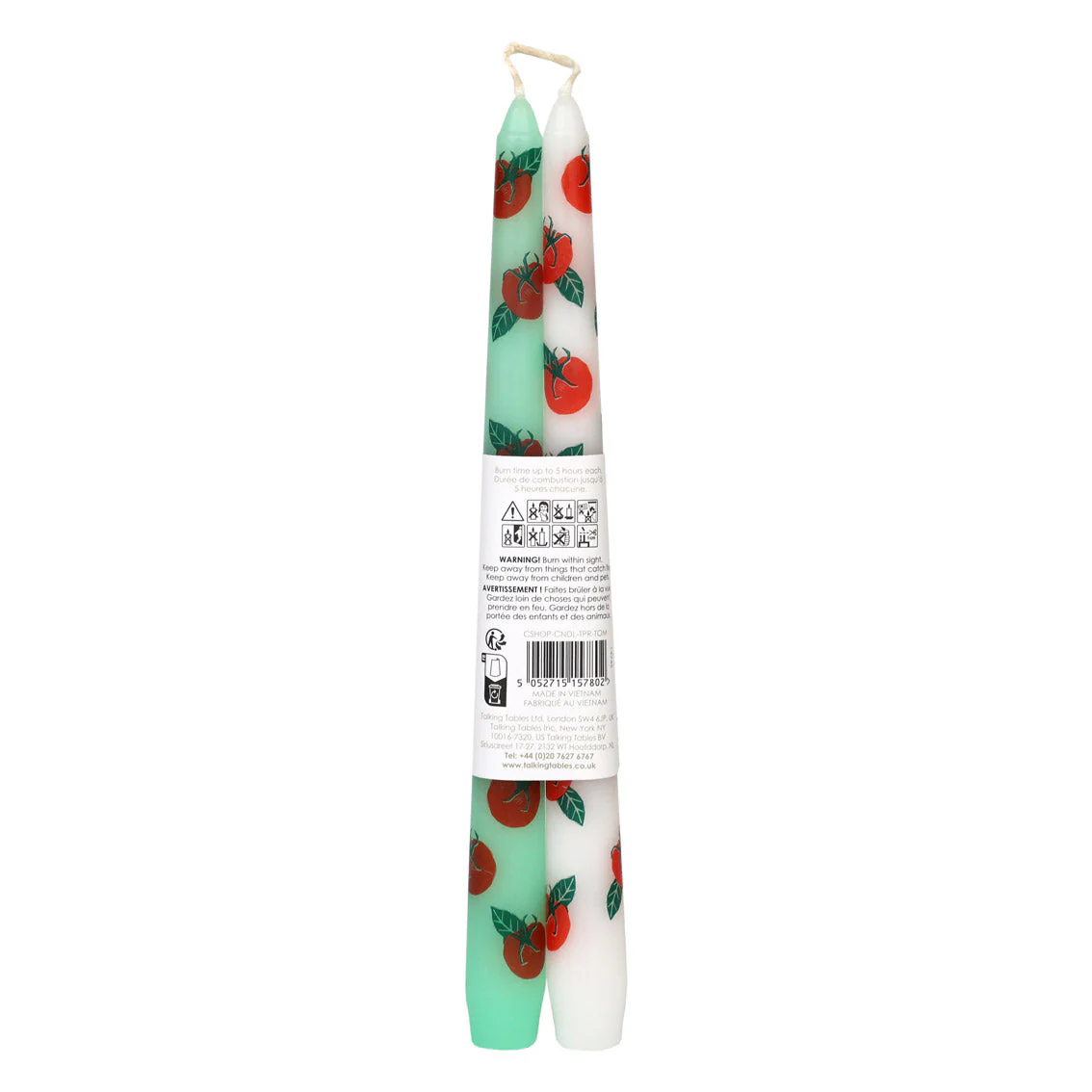 Candleshop Dinner Candles Tomato 2Pk - Image 5