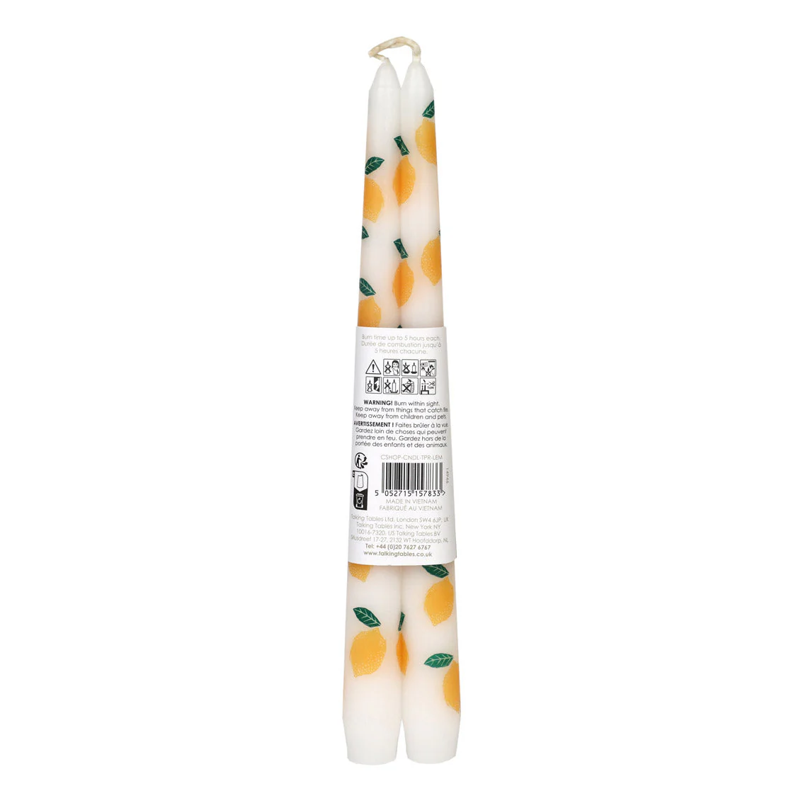 Candleshop Taper Candles Lemon 2Pk - Image 5