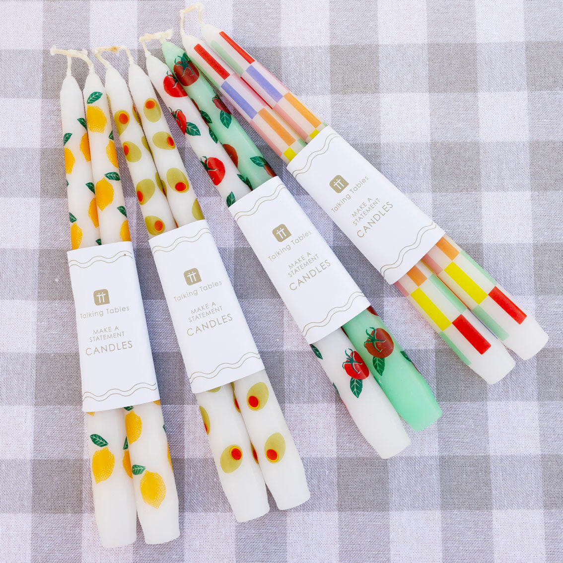 Candleshop Dinner Candles Tomato 2Pk - Image 6