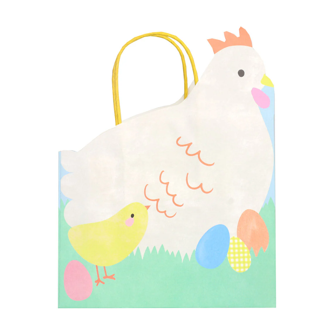 Spring Bunny Hen Shaped Bag 6pk - Image 4